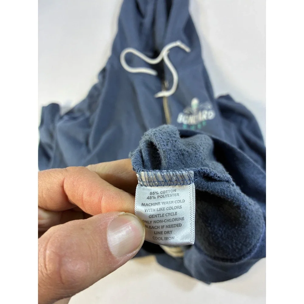 MV Sport Boneyard Surf Hoodie Mens XXL Blue‎ Zip Up Skull Graphic Vintage Style